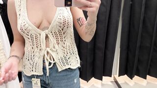 [4K] Transparent Try on Haul | See Through No Bra Trend