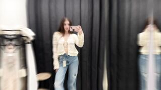 [4K] Transparent Try on Haul | See Through No Bra Trend