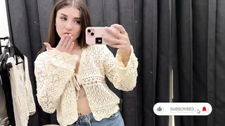 [4K] Transparent Try on Haul | See Through No Bra Trend