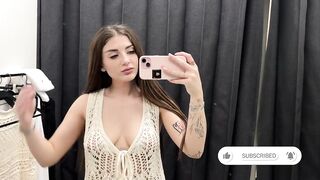 [4K] Transparent Try on Haul | See Through No Bra Trend