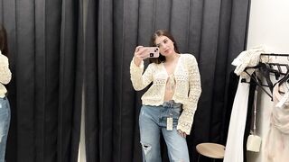 [4K] Transparent Try on Haul | See Through No Bra Trend