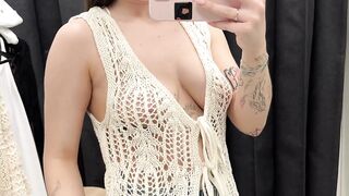 [4K] Transparent Try on Haul | See Through No Bra Trend