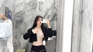 [4K] Try On Haul Transparent Top With Blazer | See-Throught