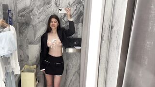 [4K] Try On Haul Transparent Top With Blazer | See-Throught