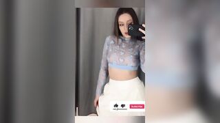 Hot Girl Try on Haul Bigbank Wipe it down #tiktok #wipeitdown #bigbank #pausegame #transparent #nude