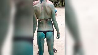 Tandava Yoga Dancing Body Paint Bikini Flow ????️????