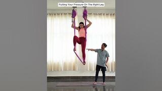 Ankle Hang or Hang Man is one of the Famous Aerial Yoga Inverted Posture