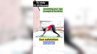 Sun Salutation for all ages #sunsalutation #yoga #yogalife #yogainspiration #shorts #foryou