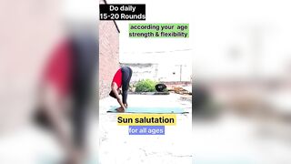 Sun Salutation for all ages #sunsalutation #yoga #yogalife #yogainspiration #shorts #foryou