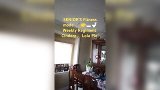 Cindere-???? Lola Pie ????My Way of life as Seniors Stretching muscle in a safe way ????