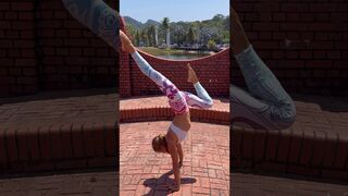 Handstands on the bridge #flexibility #shorts #stretching