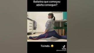 Não desistir é o foco. ???? #bailarina #bailarinaadulta #stretching #grandecart