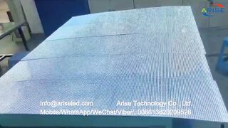 360 degree winding angle ultra thin flexible transparent adhesive led film screen for advertising gl