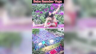 baba ramdev yoga for weight loss #health #reels #youtubeshorts #mrbeastshorts #watchmojo
