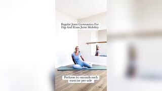 Regular Stretching Joint Gymnastics To Improve Hip And Knee Joint Mobility