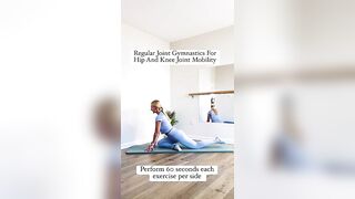 Regular Stretching Joint Gymnastics To Improve Hip And Knee Joint Mobility