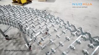flexible expandable skate wheel conveyor from Nuohua company