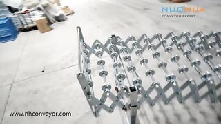 flexible expandable skate wheel conveyor from Nuohua company
