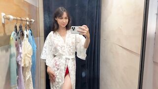 Transparent Try On Haul - 4k! Dressing Room Lingerie Outftit Haul With Mary Love