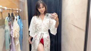 Transparent Try On Haul - 4k! Dressing Room Lingerie Outftit Haul With Mary Love