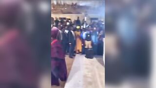 Chioma Almost Twerk for Davido Father while Dancing at the Wedding.