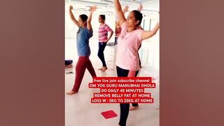 OM YOGA AEROBICS | DO DAILY 45 MINUTES | REMOVE BELLY FAT AT HOME | LOSS WEIGHT 5KG TO 25KG AT HOME