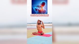 cervical pain treatment ll yogacharya Govind Das #uk #yoga #yogi #nepal #india #viral #video #shorts