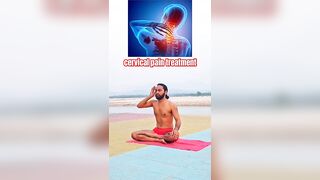 cervical pain treatment ll yogacharya Govind Das #uk #yoga #yogi #nepal #india #viral #video #shorts