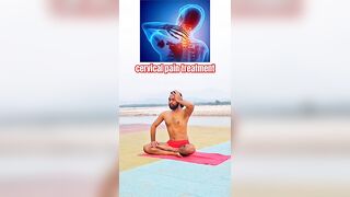 cervical pain treatment ll yogacharya Govind Das #uk #yoga #yogi #nepal #india #viral #video #shorts