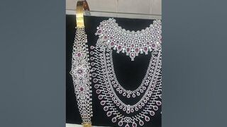 Rs1500 Rupees.... American Diamond Flexible Silver Ruby Sets Available....(9788382624)(8838571905)