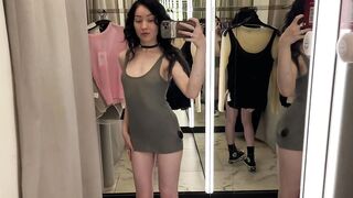 [4K] No Bra Challenge: Transparent Try On Haul with Bamby