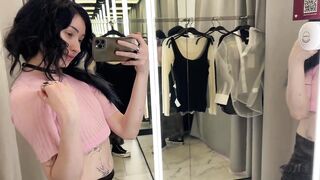 [4K] No Bra Challenge: Transparent Try On Haul with Bamby