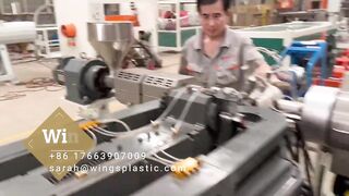 Plastic PE PP PVC Flexible Single Wall Corrugated Pipe Extrusion Making Machine/Production Line