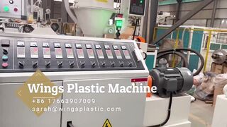 Plastic PE PP PVC Flexible Single Wall Corrugated Pipe Extrusion Making Machine/Production Line