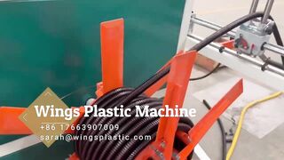 Plastic PE PP PVC Flexible Single Wall Corrugated Pipe Extrusion Making Machine/Production Line