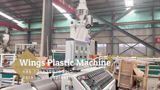 Plastic PE PP PVC Flexible Single Wall Corrugated Pipe Extrusion Making Machine/Production Line