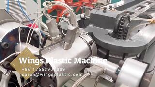 Plastic PE PP PVC Flexible Single Wall Corrugated Pipe Extrusion Making Machine/Production Line