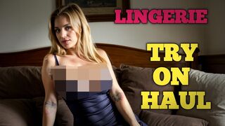 [4K] TRANSPARENT Fishnet Dress See Through LINGERIE Try On Haul | Natural petite Body |Semi-sheer