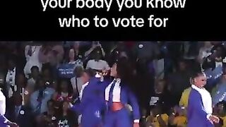 Megan Thee Stallion TWERK at Kamala Harris Presidential Rally