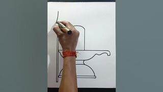 Shivling drawing step by step stretching video #shortfeed #ytshorts