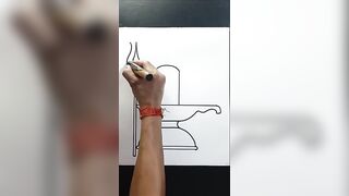 Shivling drawing step by step stretching video #shortfeed #ytshorts