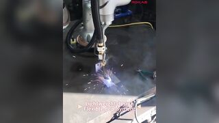 Structural Steel Welding with ROKAE CR7 Flexible Welding Robot #robotics #industrial #robots