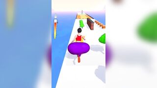 Twerk Girl Run????‍♀️ 3D Game #shorts #mobilegame Funny Gameplay (iOS & Android)