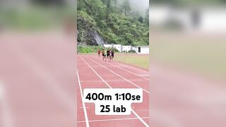 400m 1:10 se 25 leb #1600m #virelshorts #viralvideo #athlatics #yoga