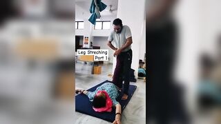 Leg Streching Exercise। #peacefulyoga_jaipur #stretching #ytstudio #shots