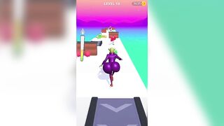 Twerk race 3D —— fun run game level 16 #gaming #twerkrun #twerkrace