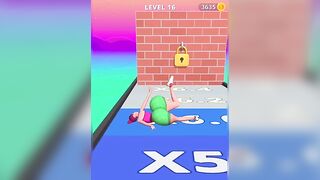 Twerk race 3D —— fun run game level 16 #gaming #twerkrun #twerkrace