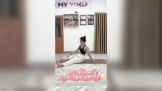 Lười đến mấy bạn cũng tập được ???????? #yoga #khoe #myyoga #khoetunhien #fitness