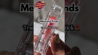 Meesho transparent lipstick haul ???? #meesholipstick #meeshofinds #shopping #meesho #shorts