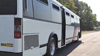 NJT and NJT Police Department: Grumman Flexible #1596 #3057 #190 at NJ Bus Festival and MCI #5531